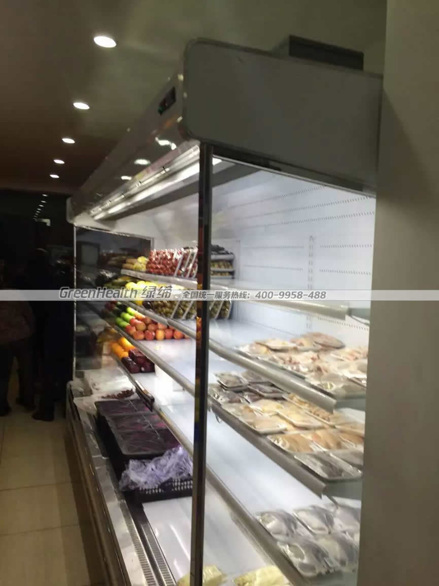 超市水果風幕柜